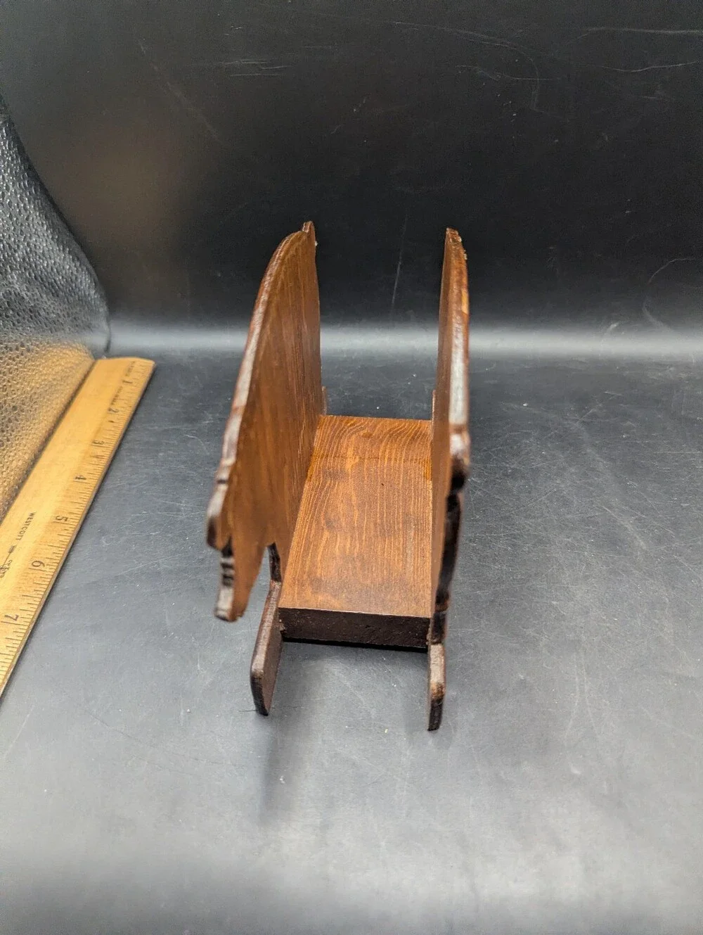 Wooden Pig Napkin Holder - Dark Brown